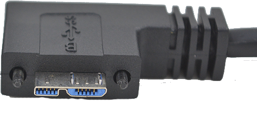 USB3.0 Micro B Male Side Angle Exit Right
