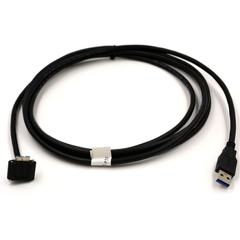 USB 3.0 type A to angled micro-B R/A Down W/Recessed Screws Cable for Industrial Cameras