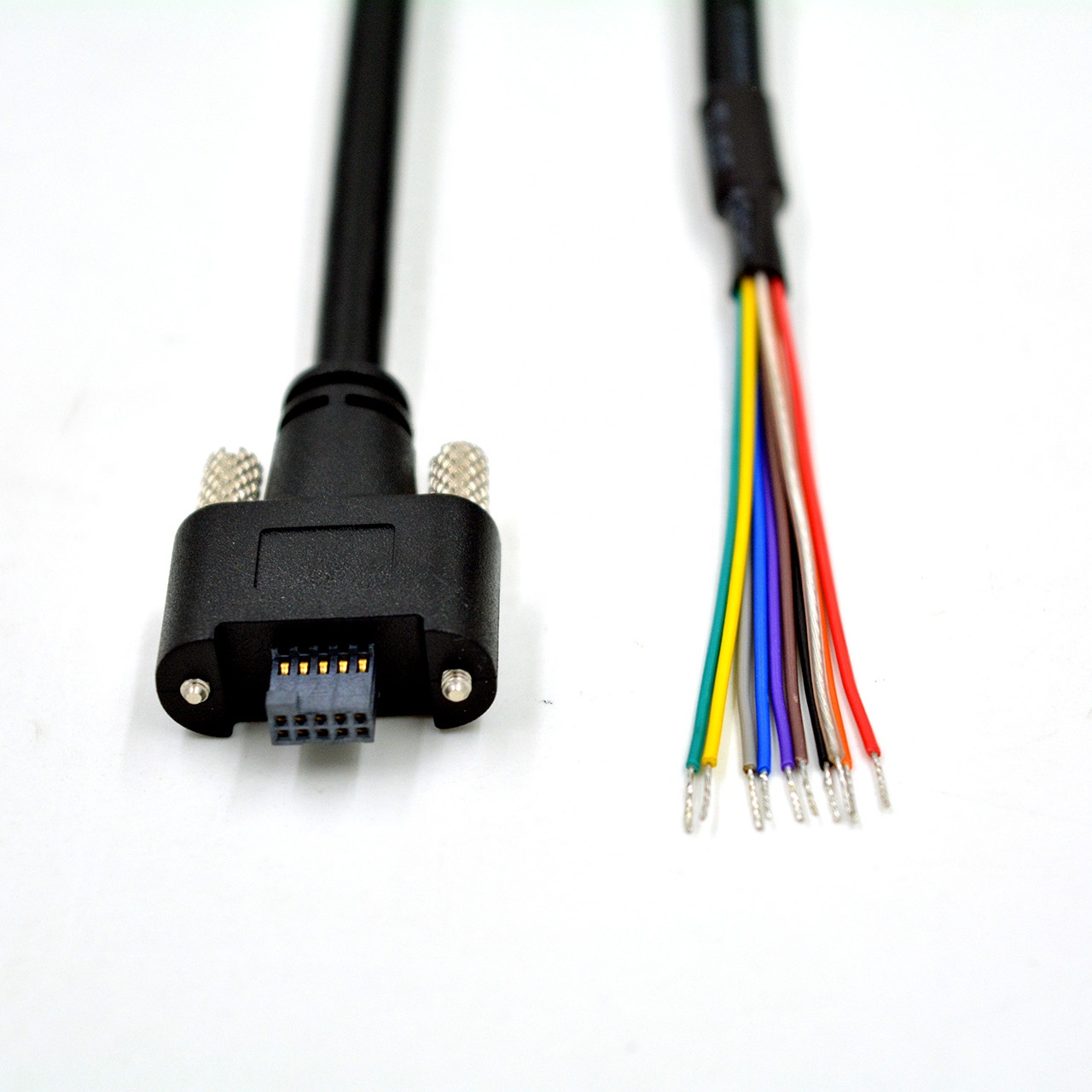 Dalsa Genie Nano flying lead I/O cable with locking screws for industrial cameras