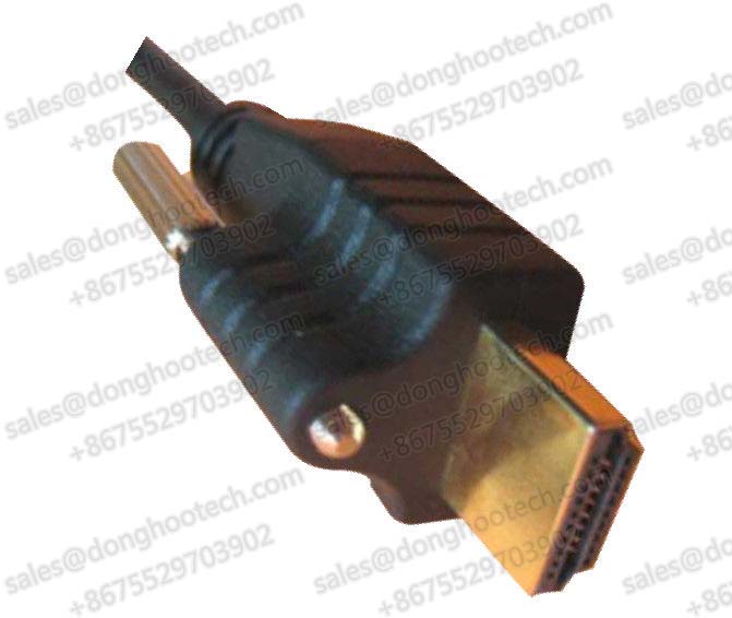  High Flex High Speed Industrial Custom Cable Assemblies / HDMI Cable A Male with Screw 