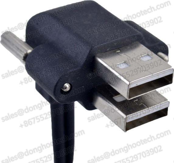 Right Angle A USB 2.0 High Speed Cable Assemblies UL Approval