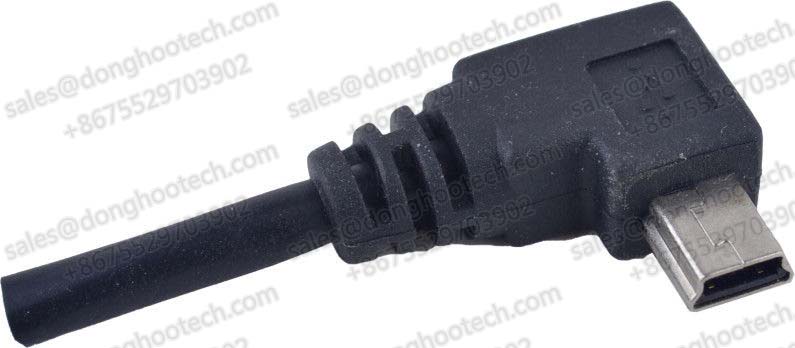  Mini USB 5P 90 Degree Industrial CCD Camera USB Cable for Data Transfer 