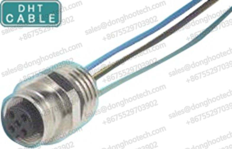  Panel Solar Type M12 5Pin Waterproof Connector Sensor Cable for Outdoor LED Display 