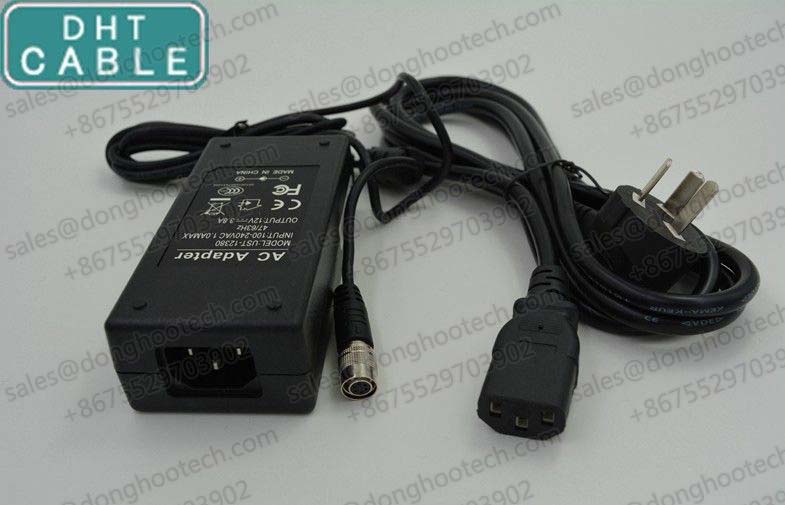  PVC Desktop Camera Power Supply Adapter with 6pin Female Hirose Connector 