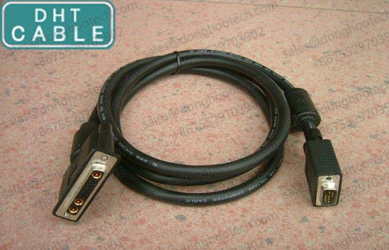  13W3 Female to HD15 Male Pinning Adapter Custom Cable Assemblies High Speed 