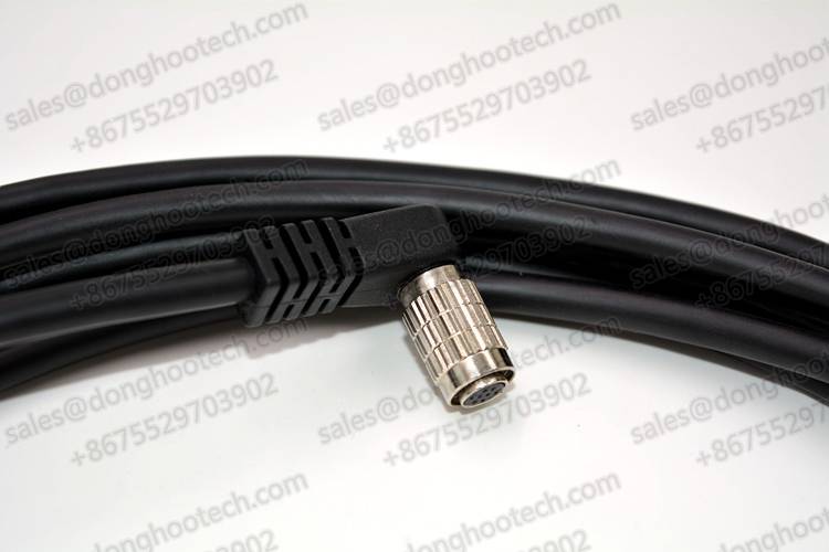 Gigabit Ethernet Cable with Right Angle Orientation 8Pin HRS HR25-7TP-8S Male or Female Plug 