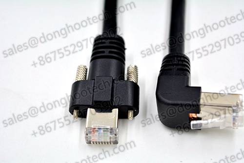  1million Times Bending Gigabit Ethernet Cable Cat 6 With Screw Locking For AOI Automated Optical Inspection Equipment 