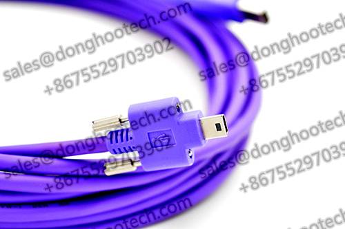 USB 2.0 Data Cable with M2 Screw Lock for Drag Chain System