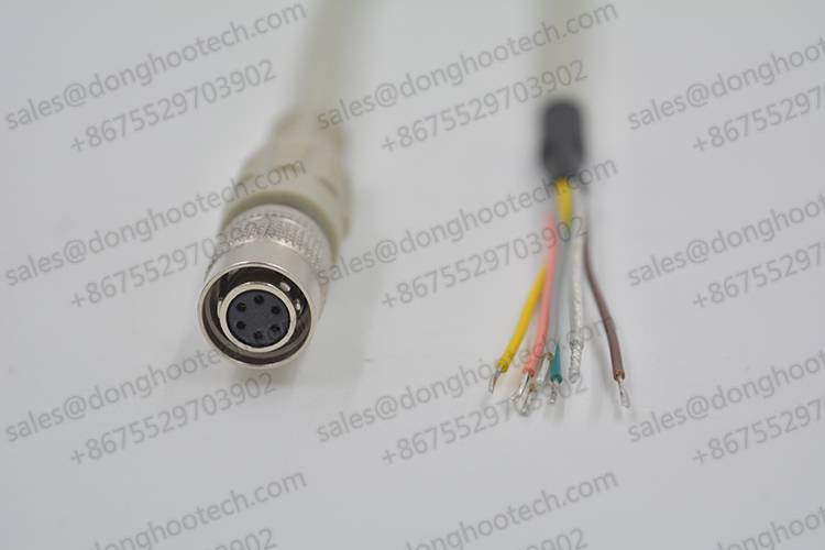 Compatible Hirose 6 pin HRS HR10A-7P-6S Open Twisted Power I/O Cable for CCD GREY Basler Camera