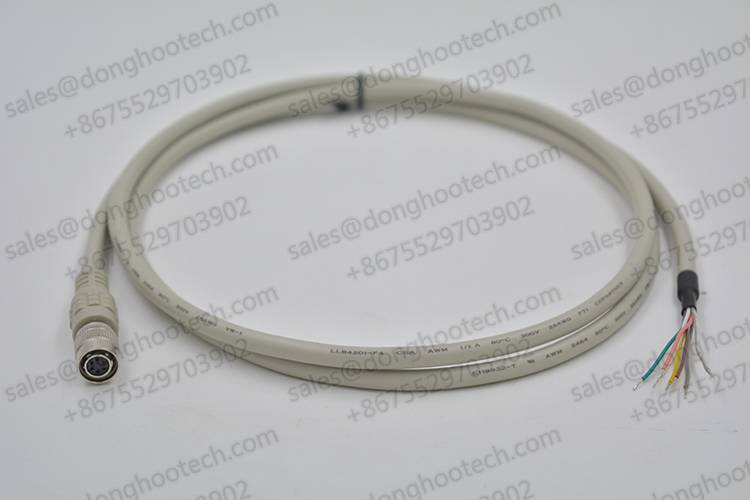High Flex Machine Vision Cable Alternative 6Pin Hirose HR10A-7P-6P to Open 5meters for Dalsa Camera