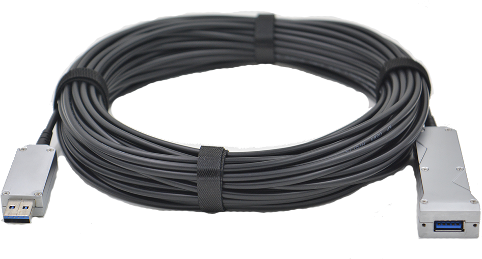 USB 3.0 Type A Male to Type A Female Active Fiber Extension Cable Up to 50meters