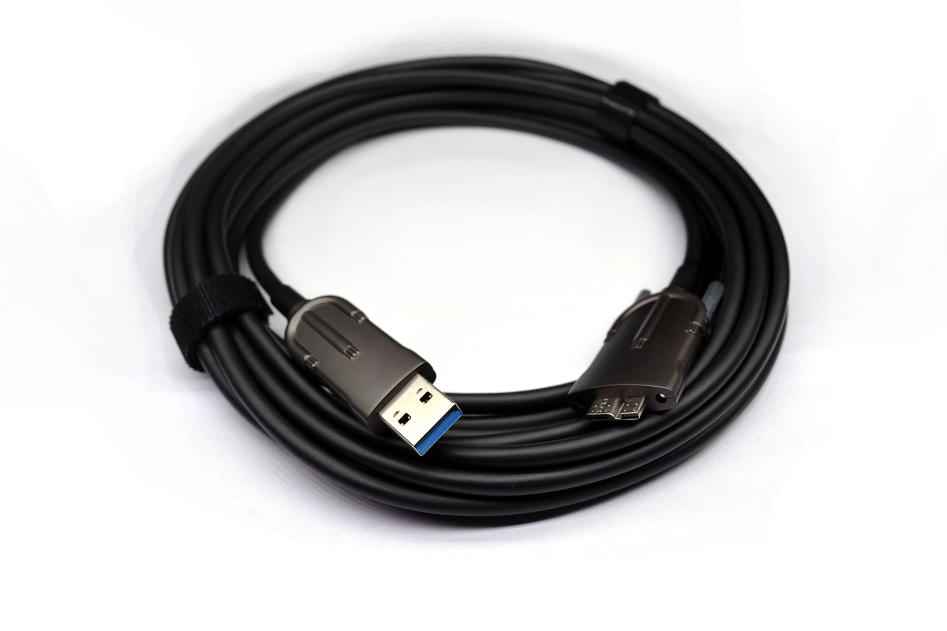USB3.0 active optical cable type A male to micro-B with locking screws