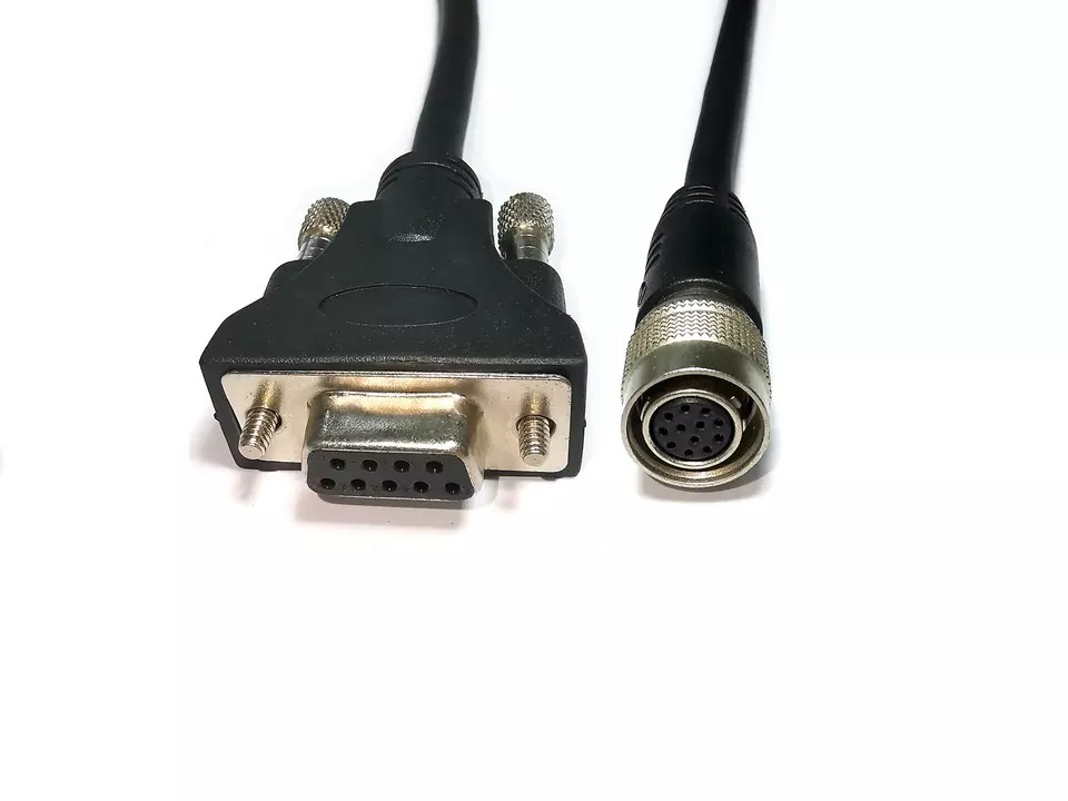 HR10A-10P-12S to DB9/RS232 9-pin female cable