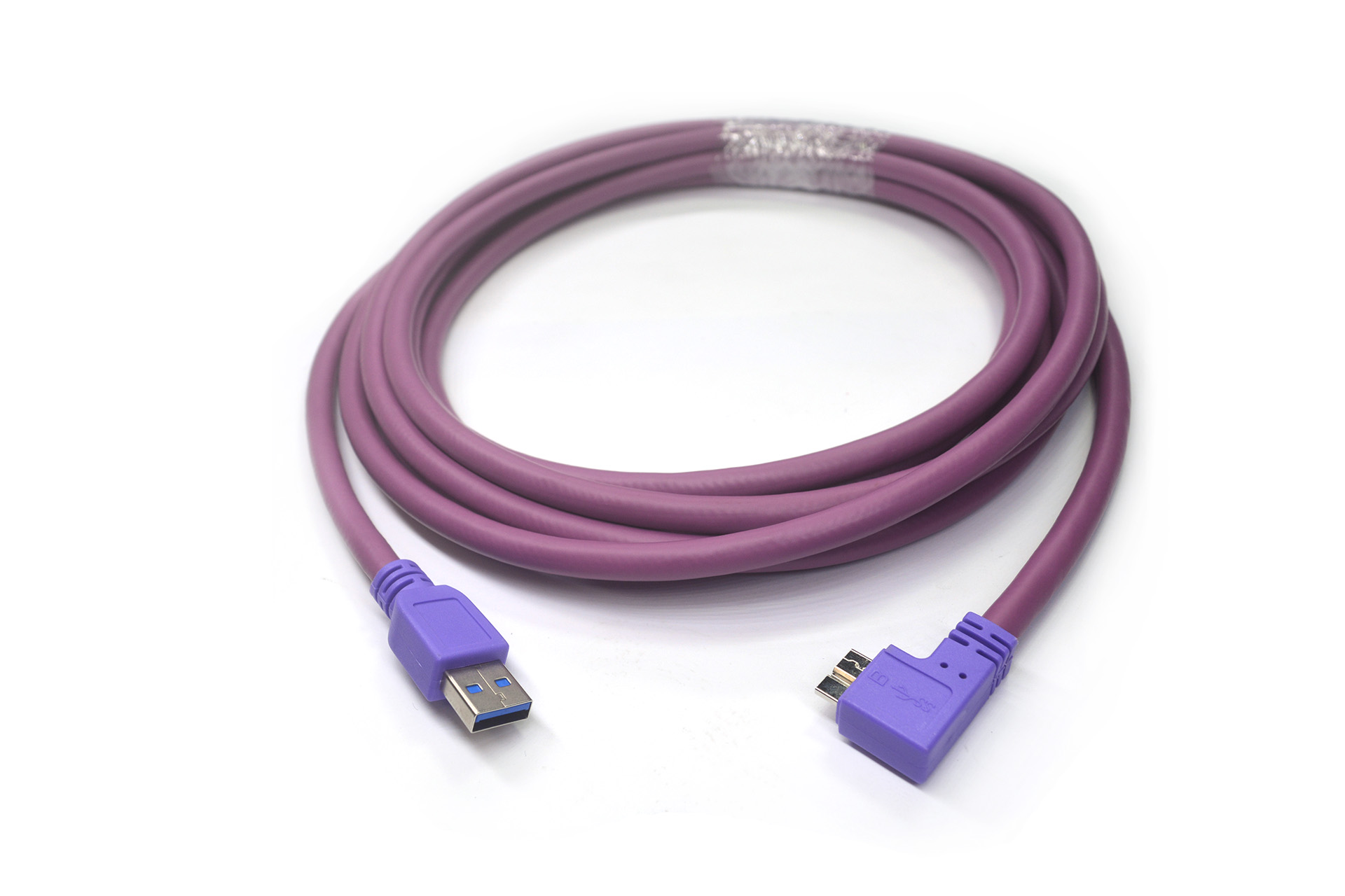 USB3.0 A to angle micro-B high flex cable
